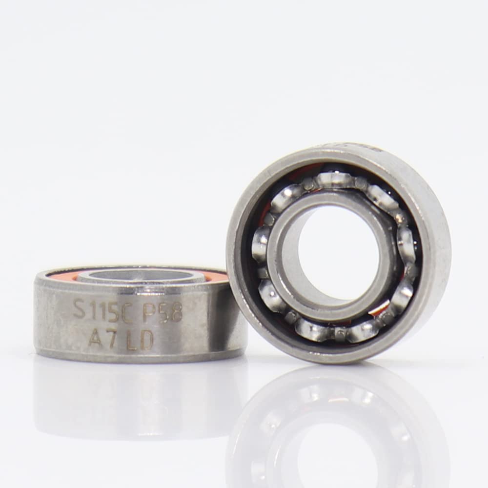 2 pcs SMR115 2OS roulement 5x11x4mm CB ABEC-7 Acier Inoxydable hybride céramique océan Pêche roulements à billes SMR115C