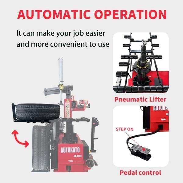 KATOOL Heavy Duty Tire Changer Machine AK-T900 Tire Changer Wheel Changer for Home Garage Equipment