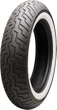 140/80-17 69H Dunlop D404 Front Motorcycle Tire Wide White Wall for Honda Shadow 1100 Aero VT1100C3 1998-2002