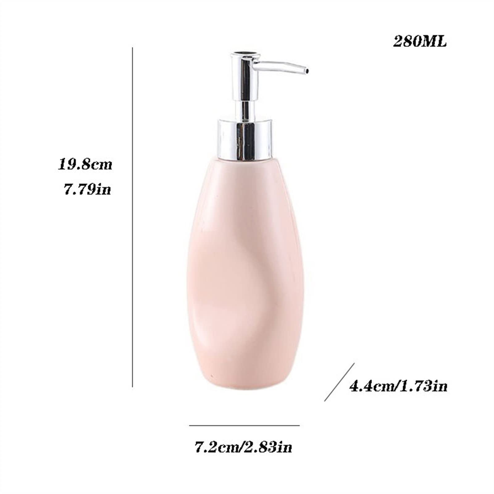 Dispensador de jabón para baño, Creativo, portátil, de cerámica, con Botella Dividida, para Hotel, Restaurante, champú, Gel de Ducha, Bomba de presión, Cocina (Color: C)