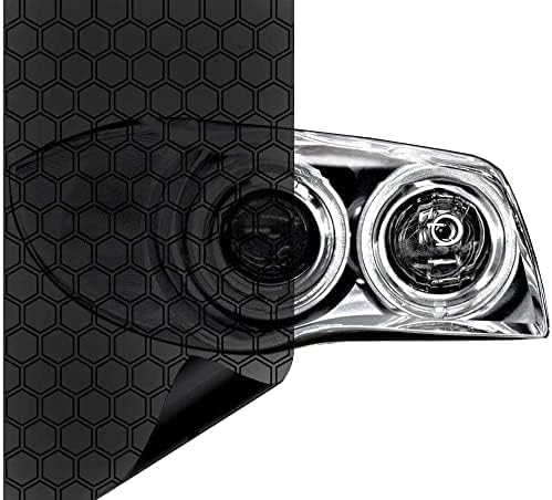 Miniatura 2 de Rollo de vinilo tintado Vvivid para faros traseros de 16 pulgadas x 48 pulgadas, incluye espátula amarilla y 2 calcomanías de fieltro negro