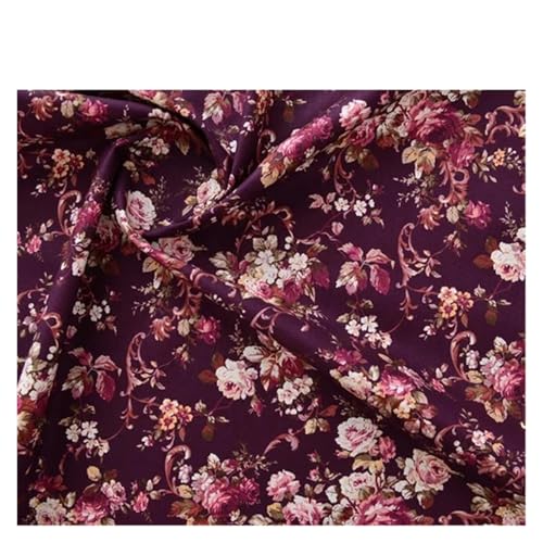 Tissu en coton rose vintage des années 20 imprimé pour couture 145x150cm