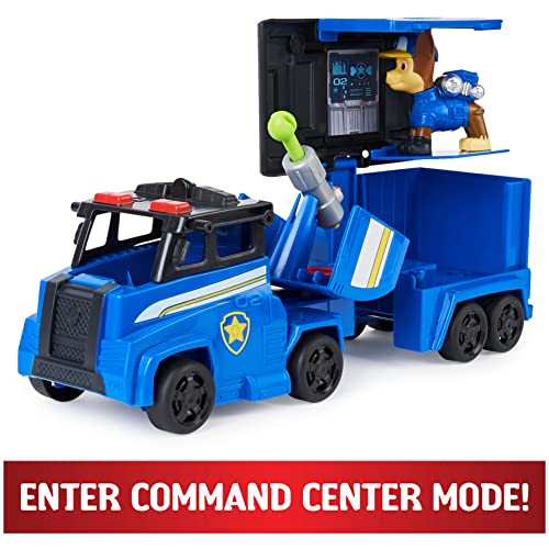 Image of Paw Patrol Big Truck Pup's Chase Transforming Toy Truck with Collectable Action Figure|Vehicle Set with a Launch Rescue Projectile|Roleplay Toy for Kids 3+|Activity Set|Birthday Gifts|Made in India