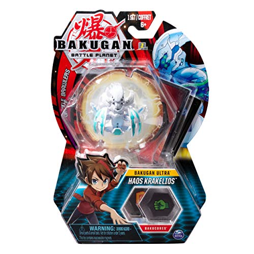 Bakugan Ultra, Haos Krakelios, 7,62 cm de altura, criatura colecionável que se transforma para crianças a partir de 6 anos