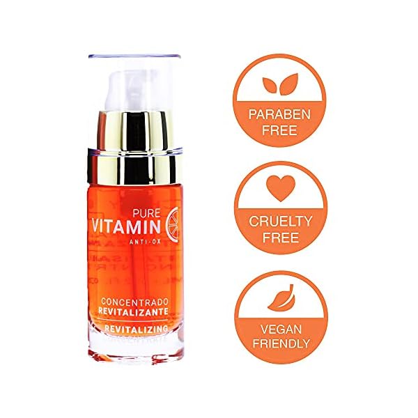 Noche Y Dia Vitamin C Serum for Mature Skin - Made in Spain - Anti Aging Formula Hydrates, Moisturizes, Firms - Targets Sun Spots, Fine Lines, Wrinkles - 30mL (1 fl oz)