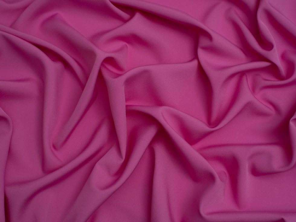 Minerva Core Range Soft Touch Crepe Apparel & Dress Fabric Pink - Lightweight & Suitable for Dressmaking - Approx Width: 110cm / 44" - Sold per metre
