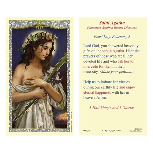 St Agatha Christian Brands objet de dévotion catholique de haute qualité