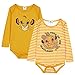 Disney Body Bébé Garçon - Lot de 2 Bodies Bébé Manches Longues - Simba Roi Lion (18-24 Mois, Jaune)