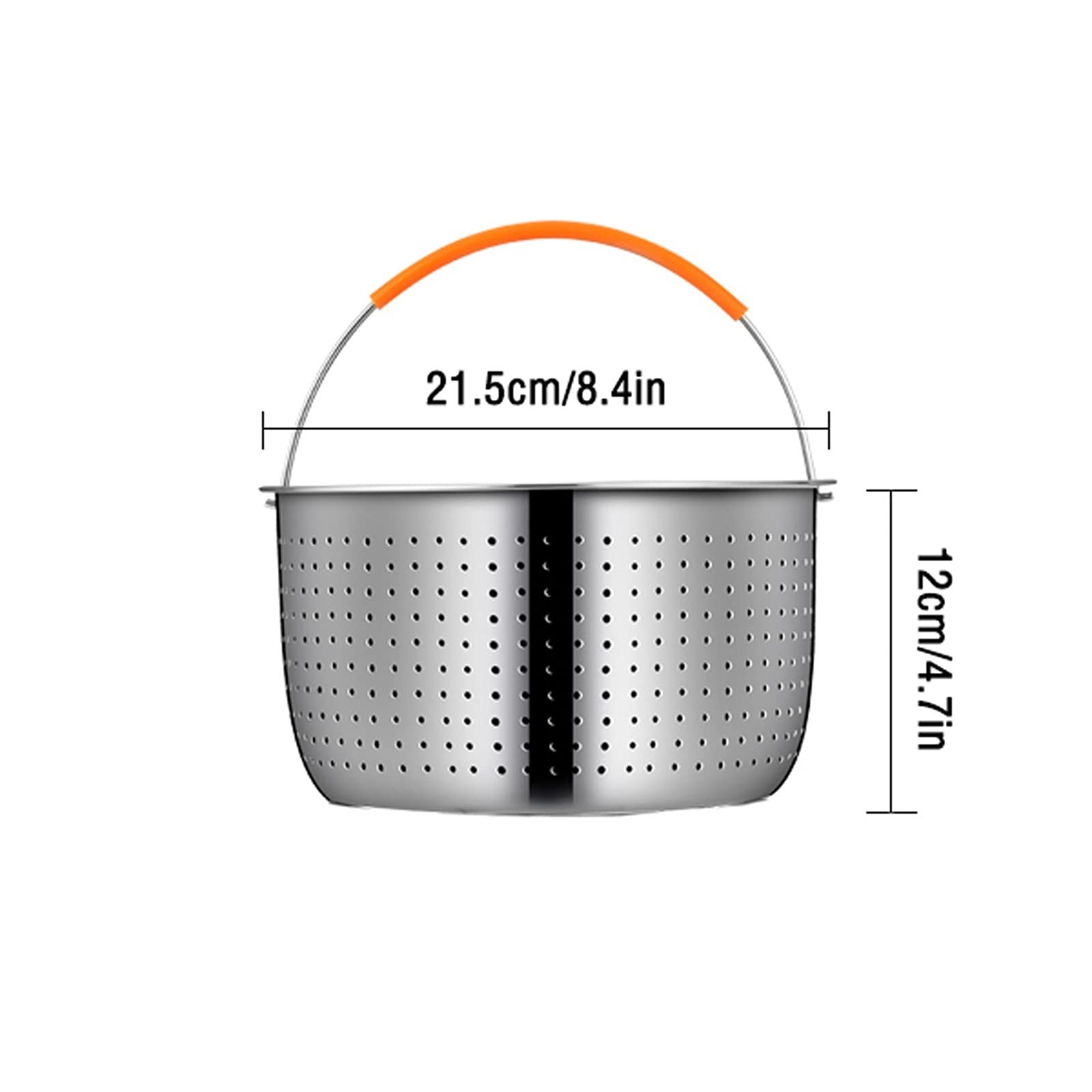 Filtro Per Friggitrice Cestello Per Friggitrice Pe Portable Fry Basket Filtro da cucina Filtro francese frittura Setaccio Cucina Cucina Strumenti di cottura rotondi Filtro dell'olio in acciaio inox Pr