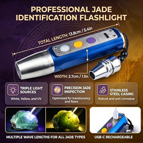 Lampe de poche UV rechargeable variable bleue anti-contrefaçon - 4