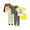 Pokémon boys 6-piece Snug-fit Cotton Pajama Set, Soft & Cute for Kids