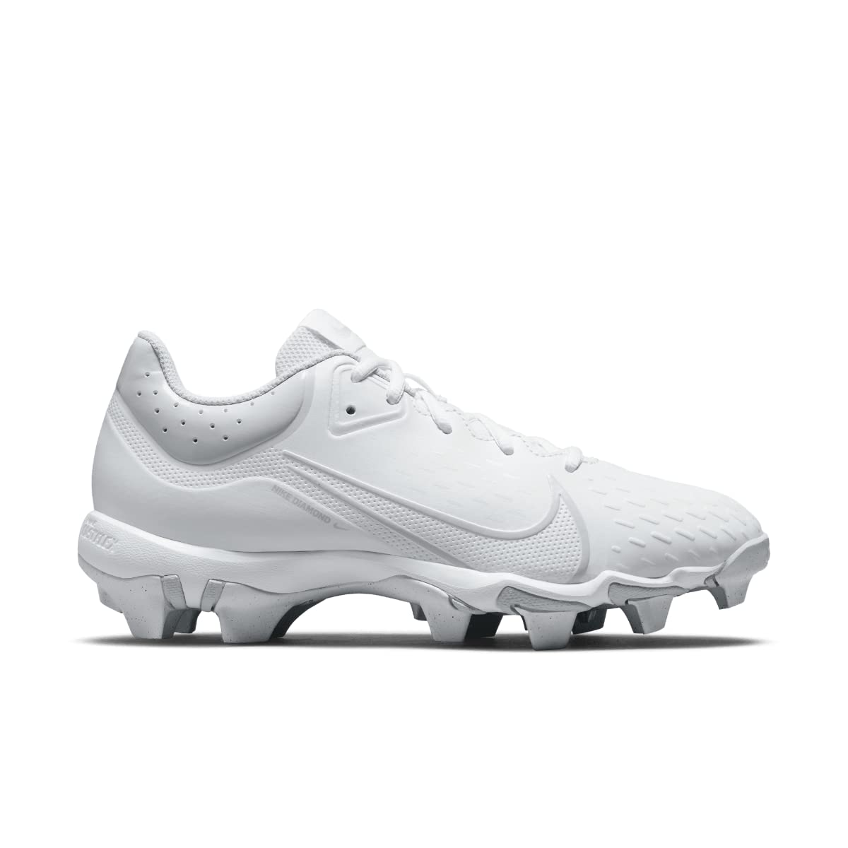 NikeHyperdiamond 4 Keystone Molded Softball Cleats White | White | Black Size 7 Medium
