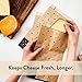 Formaticum Cheese Storage Bags - Wax Paper Bags to Keep Cheese or Charcuterie Fresh - Professional Grade Cheese Paper for Wrapping Cheese - Porous Brown Paper Bags From France - 6.25 x 11 (15 Pack)