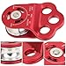 XHTLLO Outdoor Rock Climbing Pulley Bearing, Three Hole Single Pulley, for Mountain Climbing and Rescue