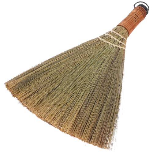 Cabilock Desktop Cleaning Broom Hand Made Dust Duster with Short Handle Lightweight and Portable for Quick Cleanups at Home Office Compact