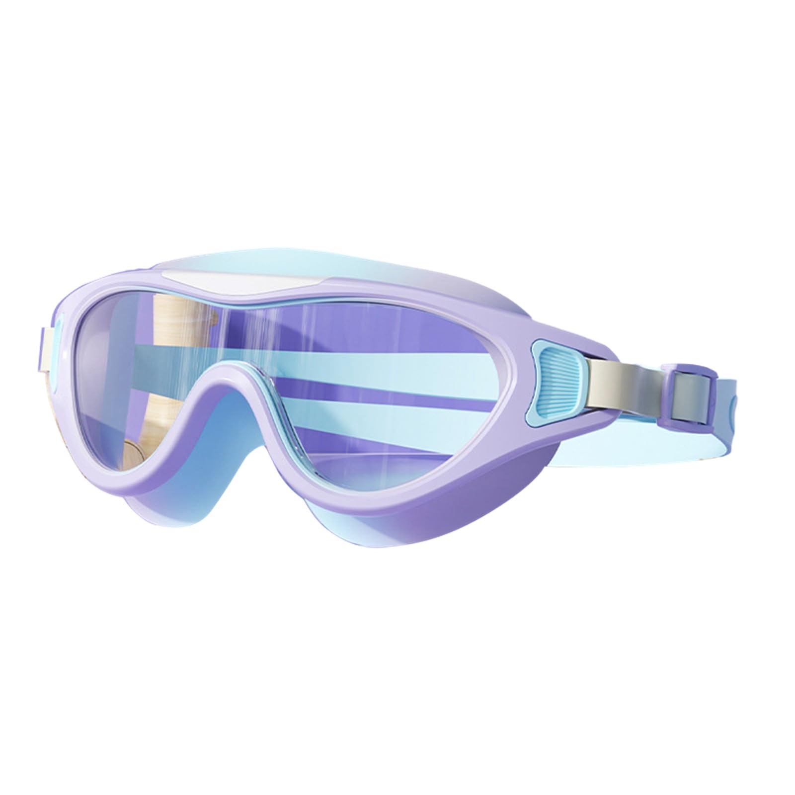 Kids Swimming Goggles, UV Protection Swim Goggles, Slide Adjust Split Yoke Children’s Goggle Strap, Fog Free Tinted Swim Goggle Lenses, Soft Silicone Swimming Googles for kids 3-15 years
