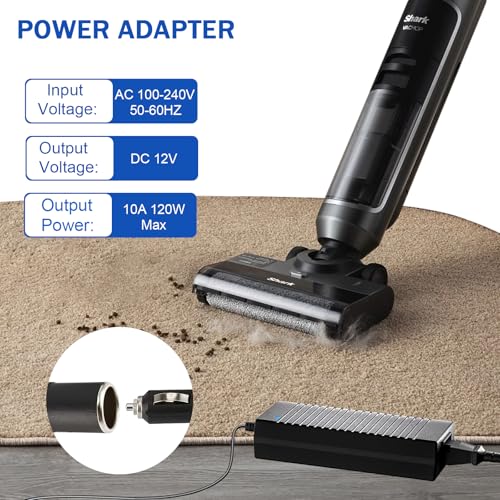 Transformador 240V a 12V 10A Adaptador Mechero Coche, Convertidor CA a CC 120W Fuente de Alimentación para Aspiradora, Refrigerador, Inflador de Neumáticos de Coche - imagen 6