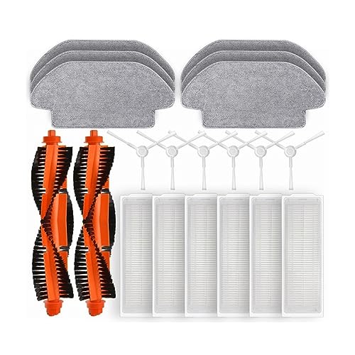 ZeAda Main Side Brush Hepa Filter Mop Cloth Parts Accessories,Compatible for Xiaomi Robot Vacuum S10 S12 B106GL