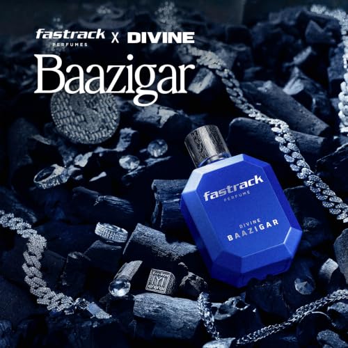 Image of Fastrack X DIVINE Baazigar |Perfume for Unisex | 100 ml EDP |Long lasting Smell | Fresh Aqua scent for Unisex | Best gift for Men & Women | Celeb Perfume