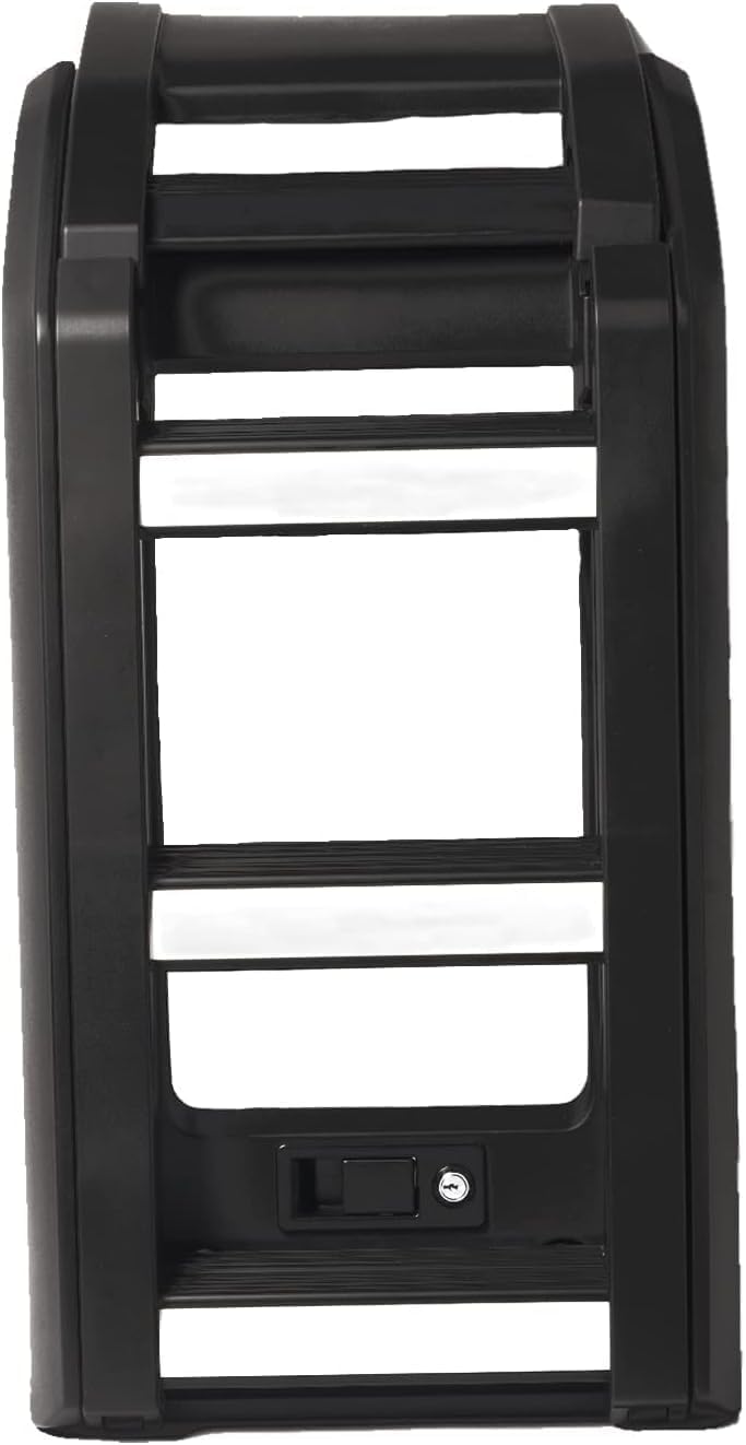 Foldable Liftable Ladder Protective Frame Side Roof Rack Access Ladder Window Roof Step Ladder Fits for Land Rover Defender 90 110 130 2020 2021 2022 2023 2024 (Matte Black), S-001