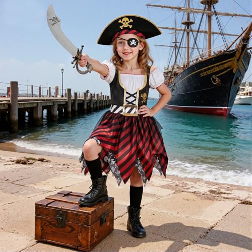 Disfraz de Princesa Pirata para Niñas miniatura 2