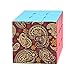 Printing Repeat Cloth Brown Colorful Art Magic Cube Puzzle 3x3 Toy Game Play