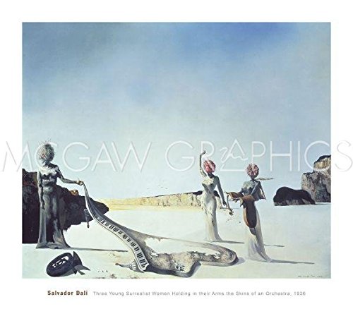 Amazon.com: McGaw Graphics Three Young Surrealist Women Holding in