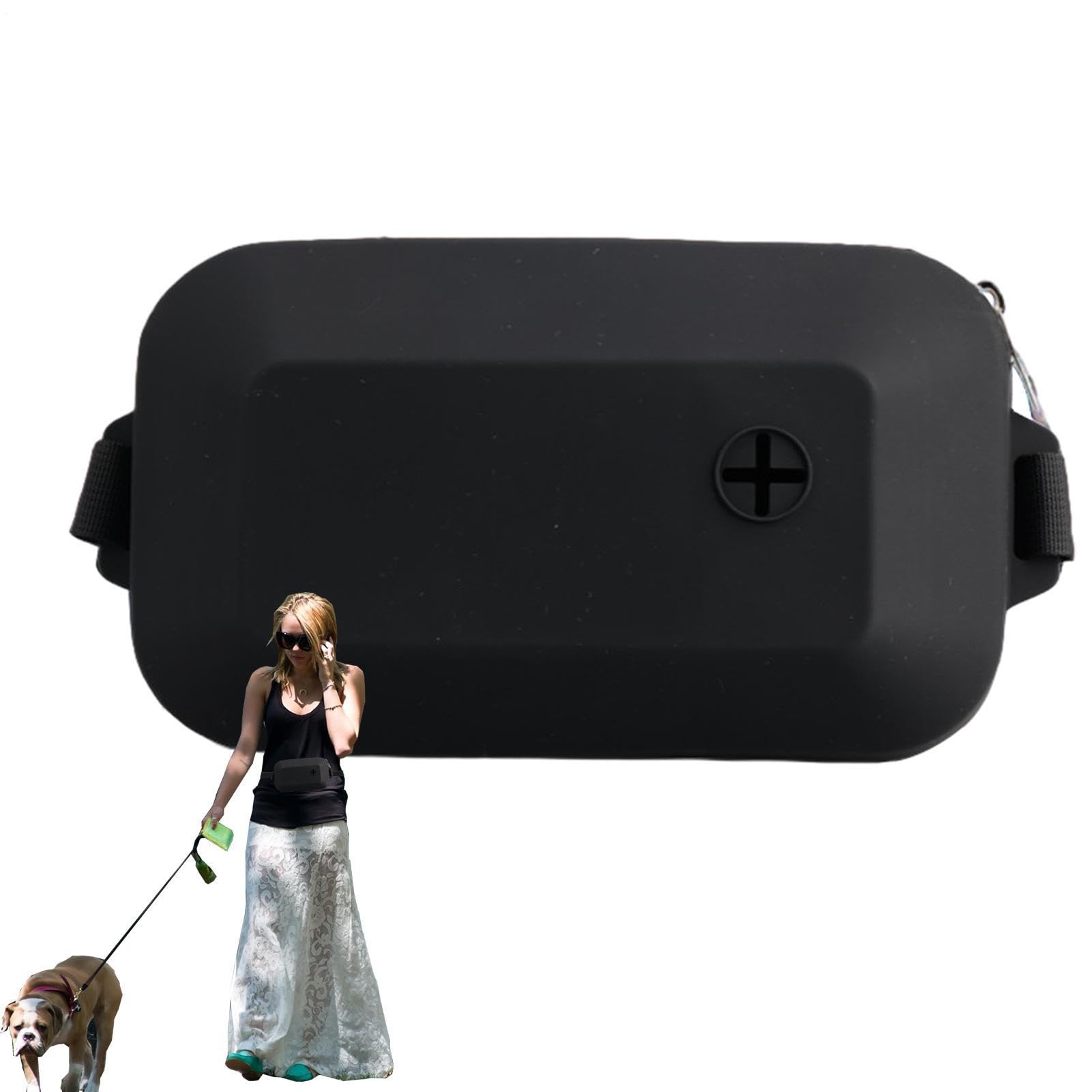 Silicona para golosinas para perros con riñonera portátil y contenedor de premios para adiestrar