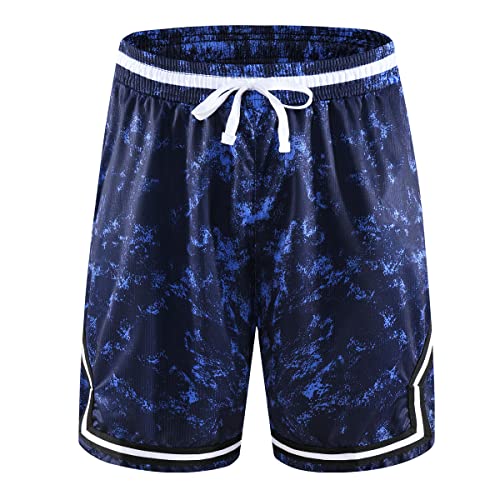 Mens Basketball Athletic Shorts with Zip Pockets Mesh Workout Active Performance Gym Shorts4