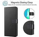 NWNK13 For Samsung Galaxy S8 Case Leather Wallet Book Flip Folio Stand View Magnetic Closure with Card Slots Cover for Samsung S8 Black - Image 6