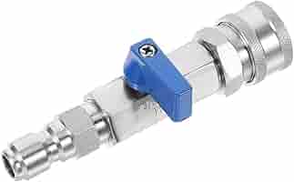 高圧洗浄機用ステンレスバルブ VLV-2000PSI-06 ロック 高圧洗浄機用14Mpa フルボアステンレス