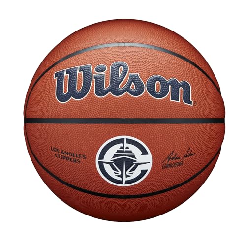 Wilson NBA Team Alliance Basketball – Los Angeles Clippers, Größe 17,8–74,9 cm – Ansicht 1