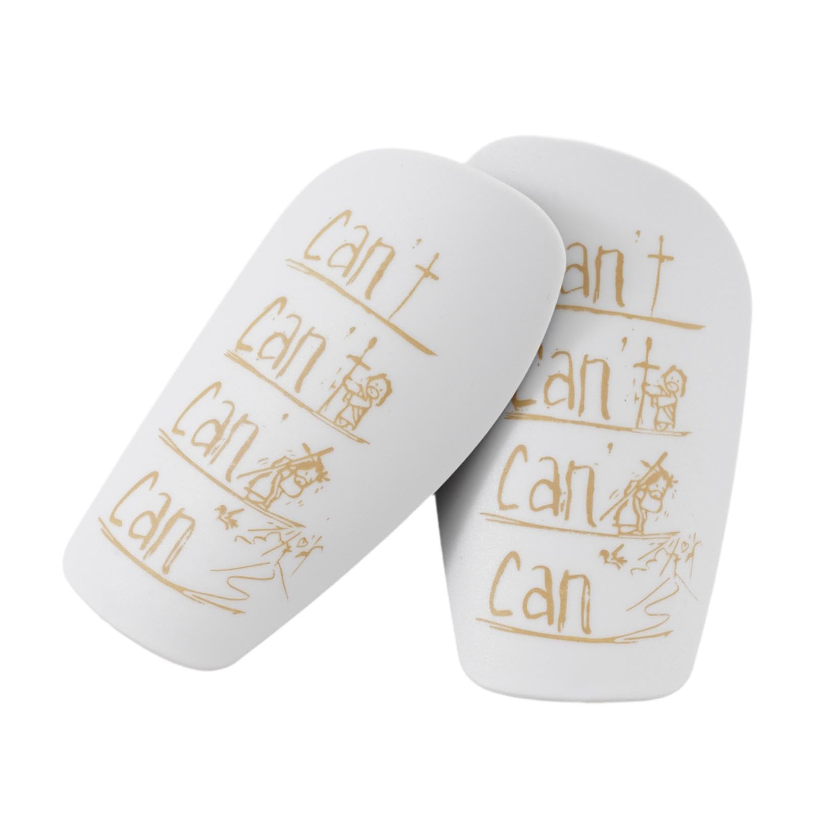 Mini Soccer Shin Guards Outdoor Sports for Soccer Players Football Shin Pads XS White Gold | Protective Gear | Clothing, Shoes & Accessories | Soccer | Team Sports-image-7