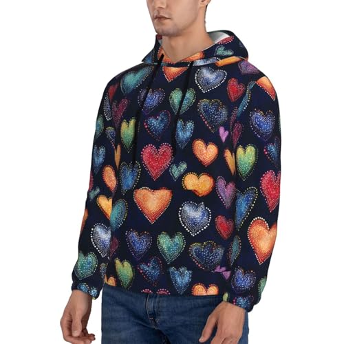 Hoodies For Men - Polka Dot Colorful Print Long Sleeve Casual Men'S Hoodies & Sweatshirts Pullover With Pocket3