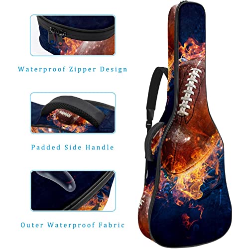 Hondank Housse imperméable pour guitare acoustique avec double bandoulière et poche pour jeu de football américain… - Les Beatles, Paul McCartney, John Lennon, RIngo Starr, George Harrison Hondank Housse imperméable pour guitare acoustique avec double bandoulière et poche pour jeu de football américain… – Image 5