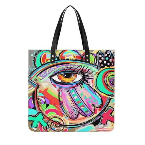 Sac de voyage yeux colorés cabas épaule idéal escapades