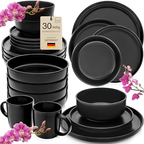 SÄNGER Madeira | Kombiservice 6 Personen, Teller Set matt...