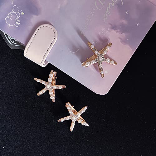3 Pcs Starfish Hair Clip Bridal Flower Girl Accessories For Wedding #TOP2