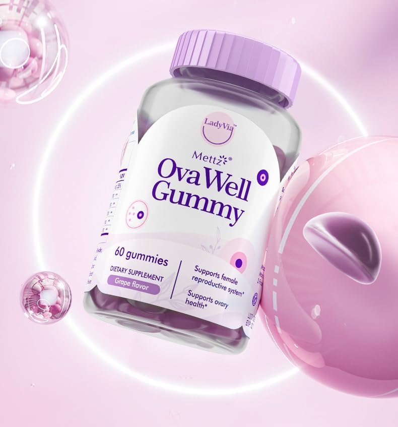 Ovarian Health Support - Hormone Balance for Women, Supplement with Myo & D-Chiro Inositol - Supports Healthy Ovulation, Cycle Regularity - 60