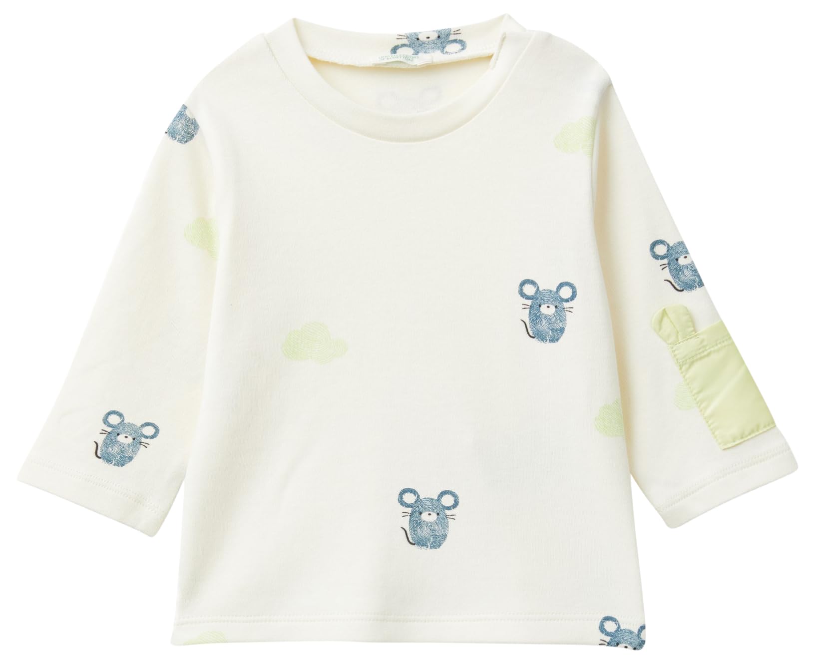 United Colors of Benetton T-Shirt M/L 3M28A1053 Short Sleeve T-Shirt, Bianco