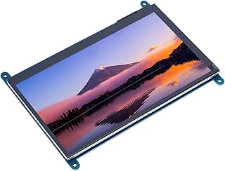 Dpofirs 800 x 480 controle HDMI tela sensível ao toque IPS LCD tela sensível ao toque 7 polegadas tela sensível ao toque IPS para Pi 400 4B 3B+ 2B LattePanda  