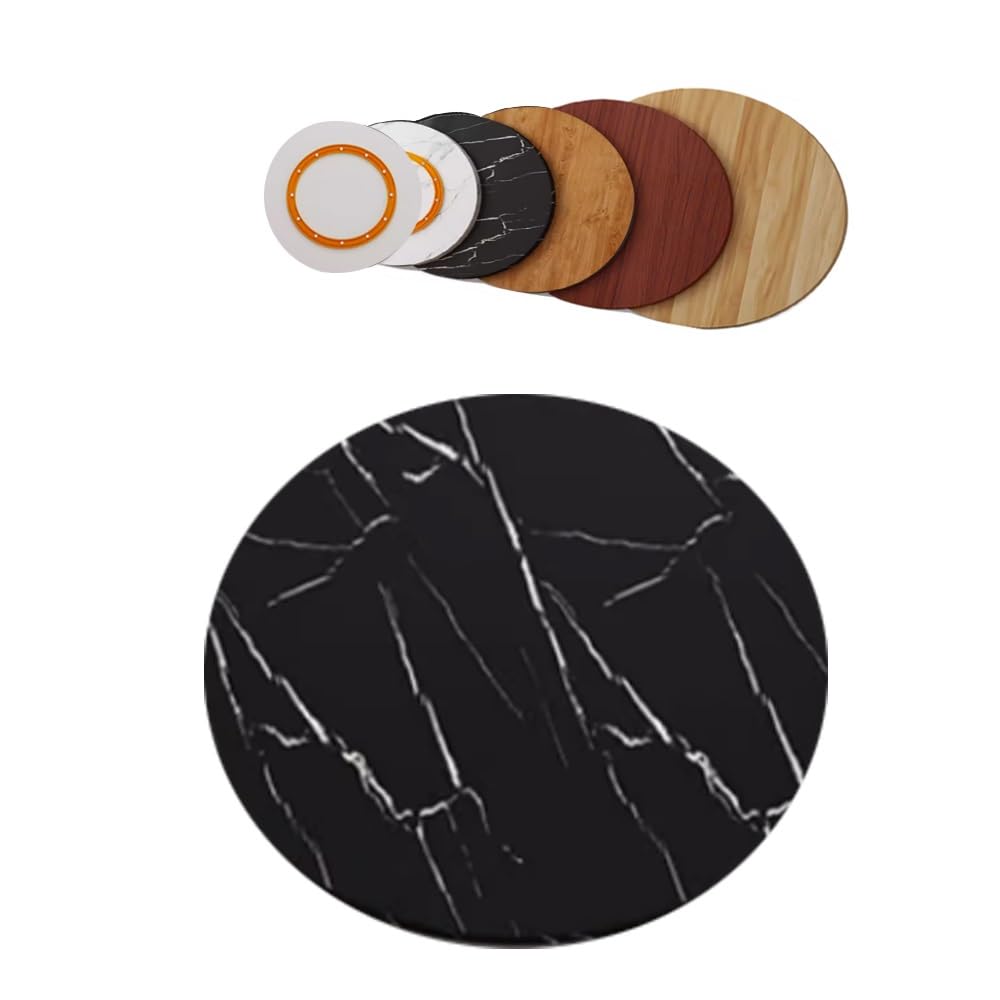 Czarny marmur Lazy Susan taca do serwowania 70 cm obrotowy okrągły element centralny na stół jadalny lite drewno 45100 cm regulowany talerz do serwowania Ele Home Decor.