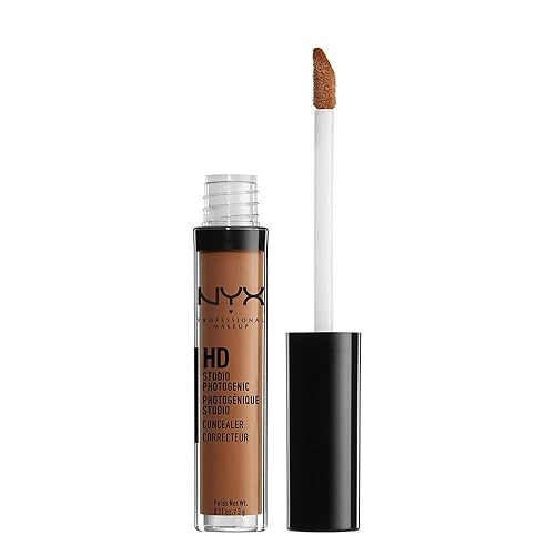 NYX PROFESSIONAL MAKEUP HD Studio - Varita corrector fotogénica, cobertura media, capuchino (paquete de 2)