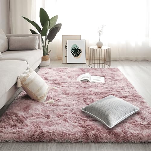 Tapis de sol moquette chambre extra large antidérapant rose 70x190