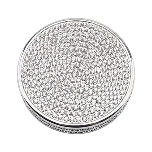 NIUHURU Car Interior Bling Accessories fit for Lexus CT200 ES250 iS250 RX350 NX250 Multimedia Menu Knob Rhinestone Decals Cover (Silver)