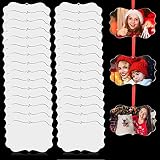 32 Pieces Christmas Sublimation Ornament Blanks Hanging Sublimation MDF Personalized Blank Ornament