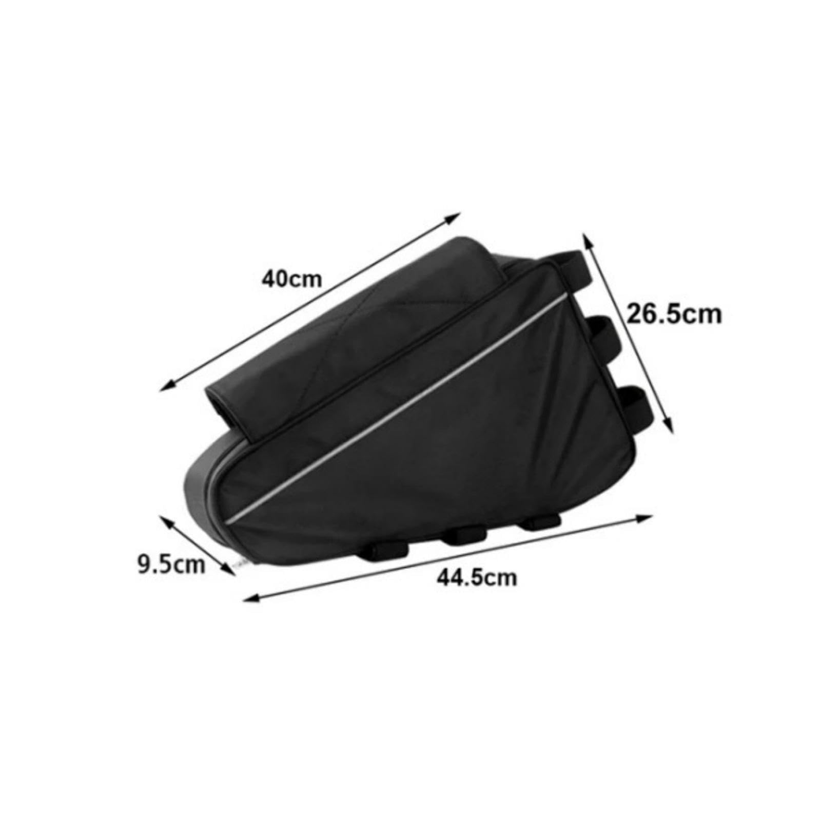 Borsa Portaoggetti per Telaio Bicicletta, Borsa Accessori Impermeabile, Borsa Triangolare per Bicicletta da Viaggio