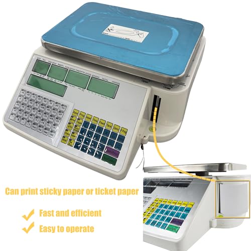 Báscula digital comercial de 30Kg con impresora térmica miniatura 3