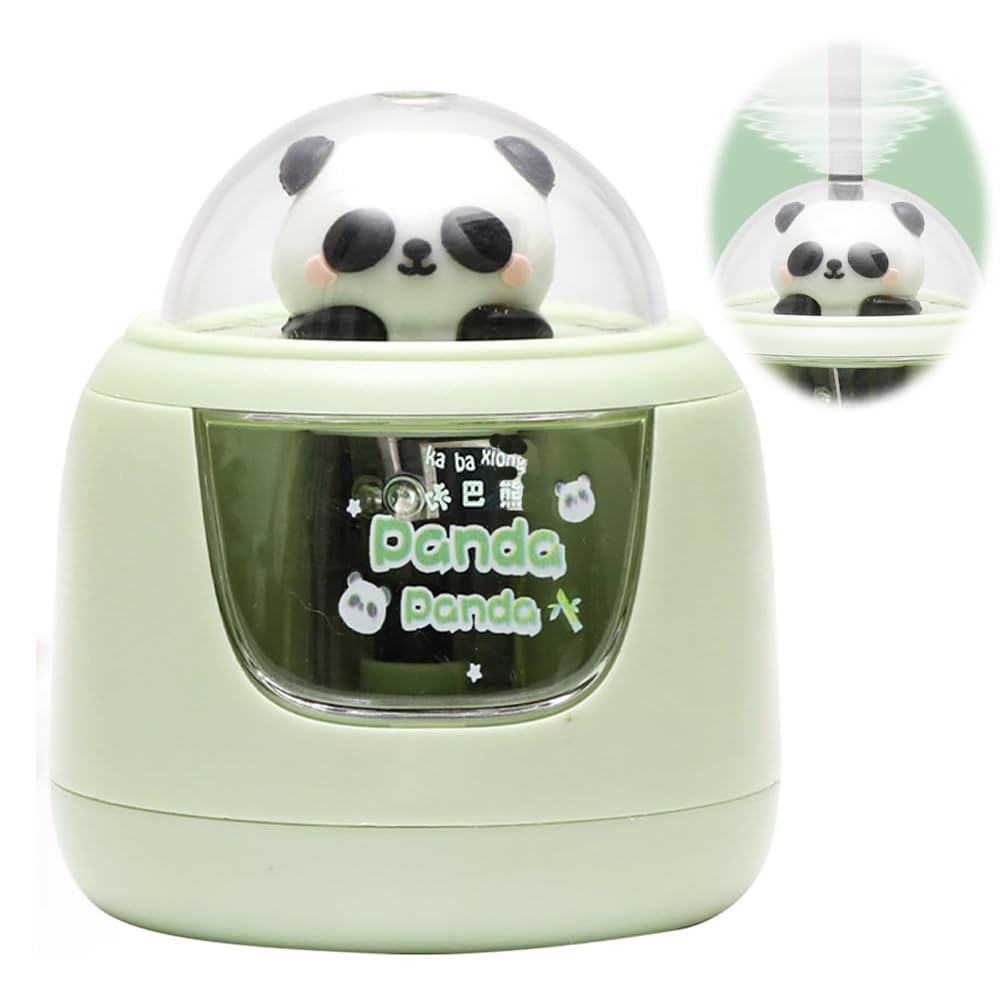 Azonee Electric Pencil Sharpener, for Pencils (6-8 mm), Fast Sharpening Blade, Cute Portable Design for Students and Classroom, Green