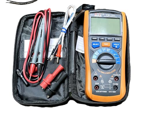 Image of HTC DIM 1503 Digital Handheld 1000 V Insulation Tester with AC /DC True RMS Multimeter By Skyking 